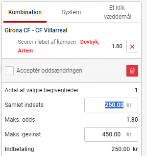 Artem Dovbyk bør have gode scoringsmuligheder mod Villarreal.